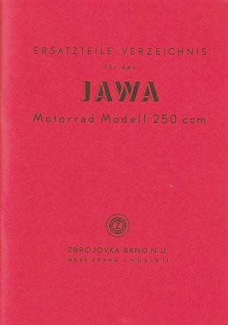 Jawa 250 ccm, 1 Zylinder, Ersatzteilkatalog