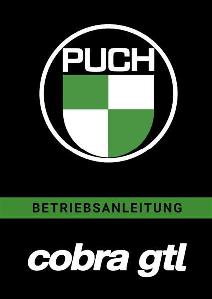 Puch Cobra GTL Betriebsanleitung