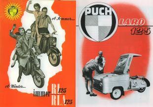 Puch 125 RL / RLA und Laro 125, Prospekt-Reprint