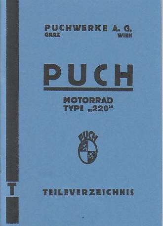 Puch 220 Eratzteilkatalog