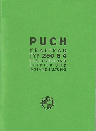 Puch 250 S4 Wehrmachtsmodell Betriebsanleitung