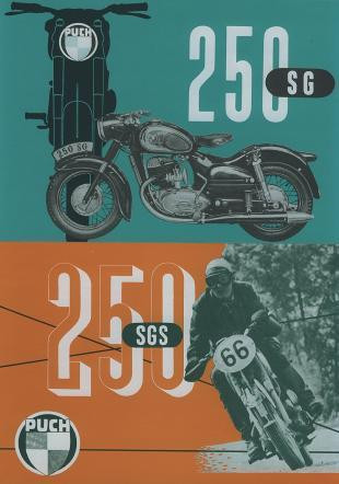 Puch 250 SG, 250 SGS Prospekt (Reprint)