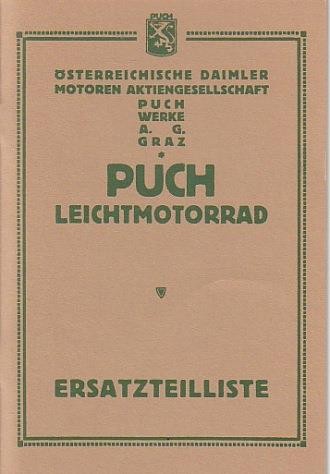 Puch LM (Leichtmotorrad) Ersatzteilkatalog
