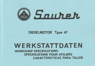 Saurer Dieselmotor, Type 4F (Österreich), Werkstattdaten