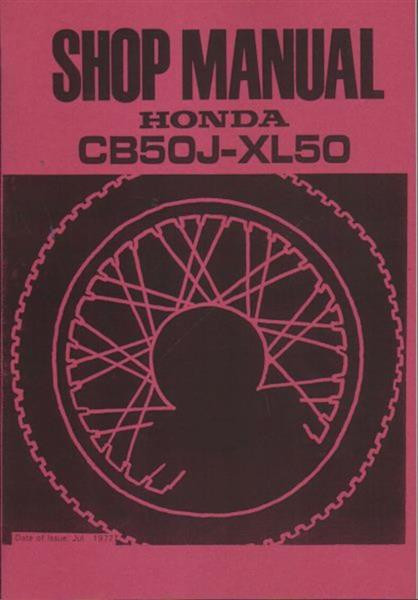 Honda CB50J XL50 Shop Manual