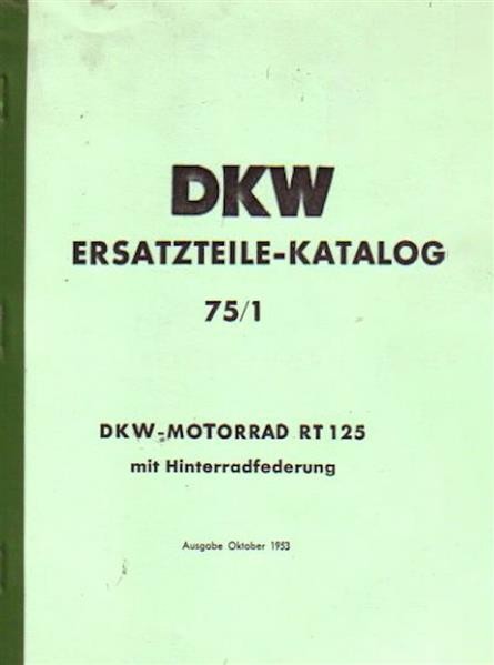DKW RT 125 H Ersatzteilkatalog