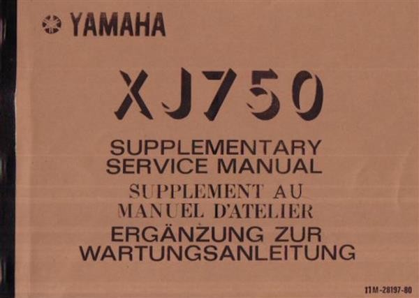 Yamaha XJ750 Reparaturanleitung