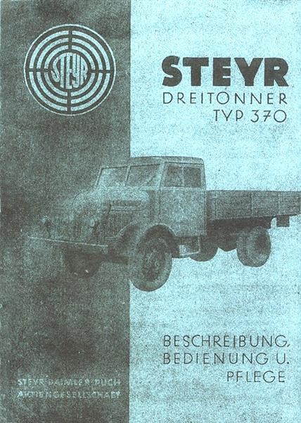 Steyr 370 Betriebsanleitung