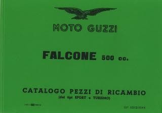 Moto Guzzi Falcone 500 Sport und Turismo, Ersatzteilkatalog