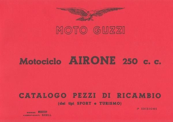 Moto Guzzi 250 Airone Catalogo pezzi di ricambio