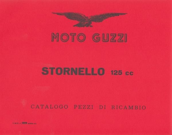 Moto Guzzi Stornello 125 ccm, Catalogo pezzi di ricambio