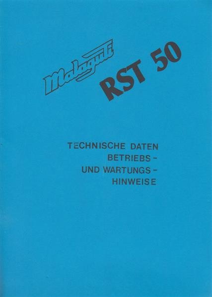 Malaguti RST 50, Betriebsanleitung