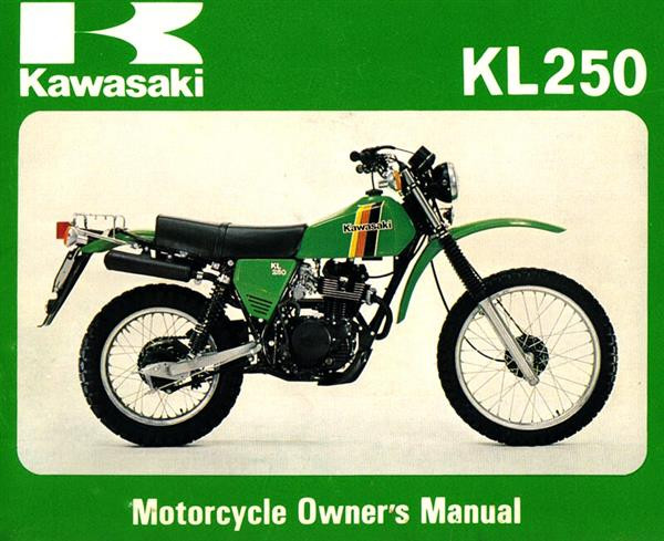 Kawasaki KL 250 Owner's Manual