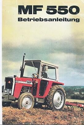 Massey-Ferguson MF 550 Betriebsanleitung