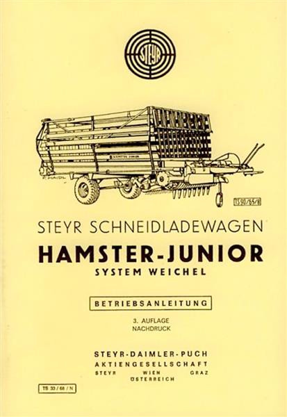 Steyr Hamster Junior System Weichel Betriebsanleitung