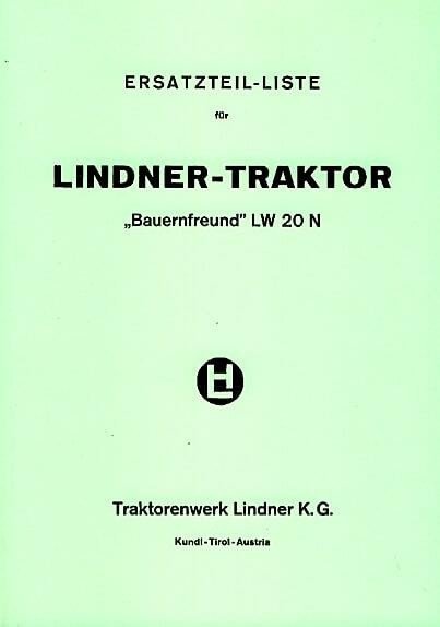 Lindner LW 20 N, Ersatzteilkatalog