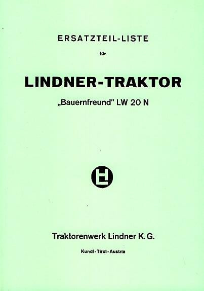 Lindner LW20N Ersatzteilkatalog