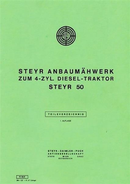 Steyr 50 Anbaumähwerk Ersatzteilkatalog