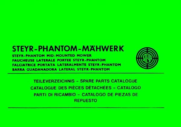 Steyr Phantom Mähwerk Ersatzteilkatalog