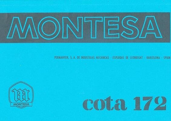 Montesa Cota 172 Betriebsanleitung und Ersatzteilkatalog