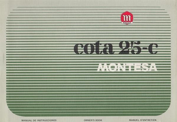 Montesa Cota 25-C, Owner's Book