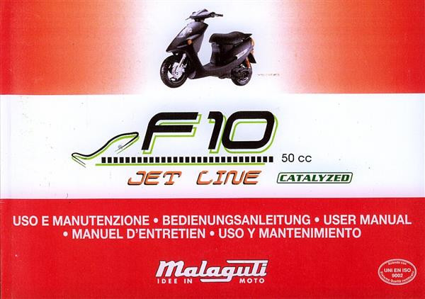 Malaguti F 10, 50 ccm, mit Katalysator, Betriebsanleitung