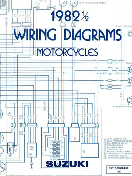 Suzuki 1982 1/2 Motorcycles Wiring Diagrams