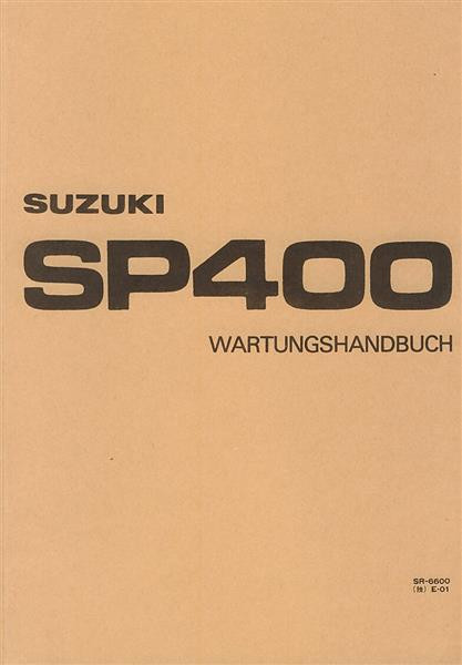 Suzuki DR400S GN400 SP400 Wartungshandbuch
