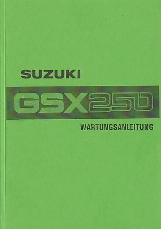 Suzuki GSX250 Wartungsanleitung