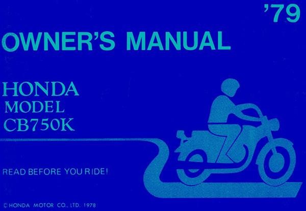 Honda CB750K Owner's Manual