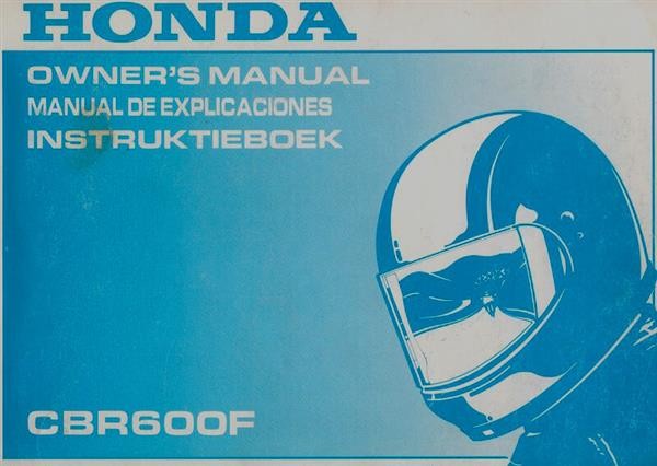 Honda CBR600F Owner's Manual