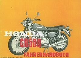Honda CB500 Fahrerhandbuch