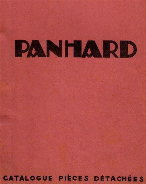 Panhard 4 HL und 4 E, Catalogue Pieces Detachees