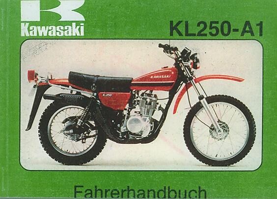 Kawasaki KL 250-A1 Betriebsanleitung