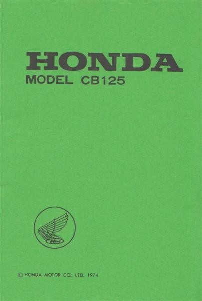 Honda CB125 Betriebsanleitung