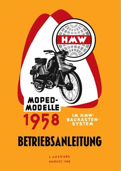 HMW Moped und Roller Modelle 1958, Betriebsanleitung