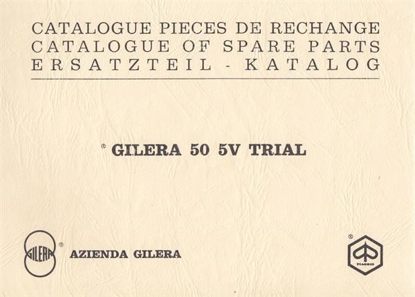 Gilera 50, 5V Trial, Ersatzteil-Katalog