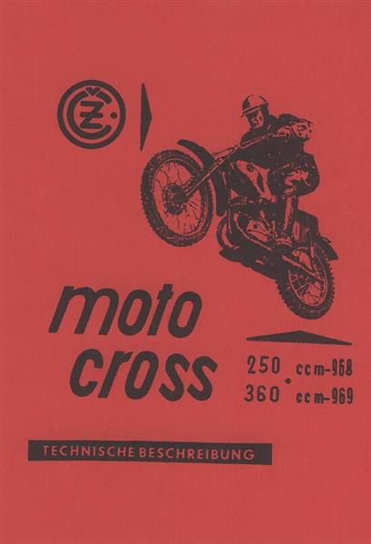 CZ Motocross 250 / 360, Typ 968 u. 969, Betriebsanleitung