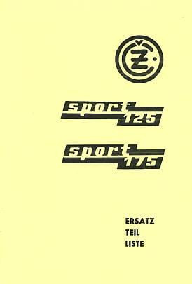 CZ Sport 125/175, Typ 476/01 u. 477/01 Ersatzteilkatalog