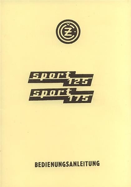 CZ Sport 125/175, Typ 476 und 477, Betriebsanleitung