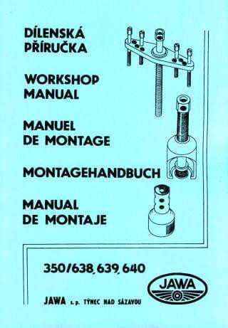 Jawa 350, Typen 638, 639, 640, Reparaturanleitung