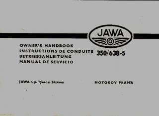 Jawa 350, Typ 638-5/0, Betriebsanleitung