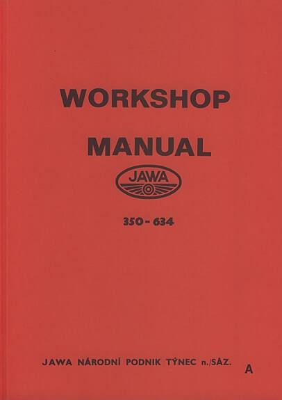 Jawa 350, 2 Zylinder, für Typ 634, Repair Manual