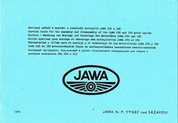 Jawa 250 und 350, Spezialwerkzeugkatalog