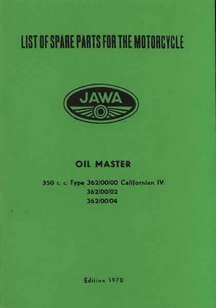 Jawa 350 "Oilmaster" Ersatzteilkatalog