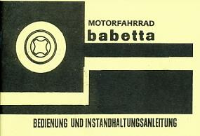 Jawa Babetta 207/100 Betriebsanleitung