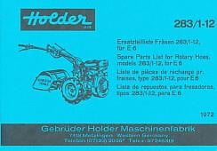 Holder Fräse 283/1-12, für E 6, Ersatzteilkatalog