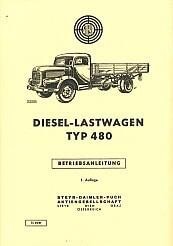 Steyr Diesel-LKW, Typen 480 und 480 f, Betriebsanleitung