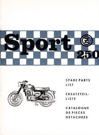 CZ Sport 250, Typ 471/00 Sport, originaler Ersatzteilkatalog