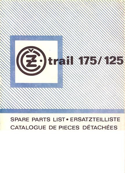 CZ Trial 125/175, Typ 481/00, 482/00, Trial-Cocy 482/01, Ersatzteilkatalog